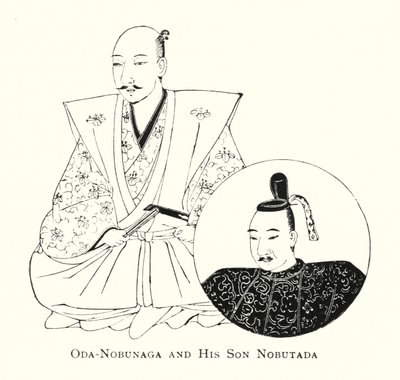Oda-Nobunaga Propozycja d Wydatki s Nobutada Mura autorstwa Japanese School