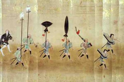 Szósta Ambasada Korei w Japonii w czasie sukcesji Tokugawy Ietsuna w 1651, prawdopodobnie przez Kano Masunobu (1625-94) 1655-57 (obraz przewijany) autorstwa Japanese School