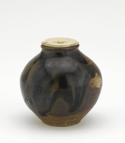 Pojemnik na herbatę, kształt bunrin, okres Edo (ceramiczny) autorstwa Japanese School