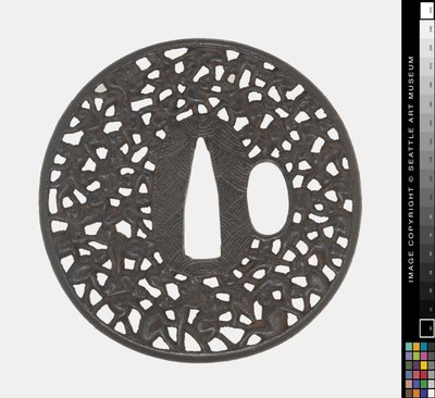 Tsuba: Sto małp autorstwa Japanese School