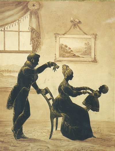 Sylwetka młodej rodziny autorstwa Jarvis F. Hanks