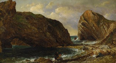 Nad morzem, Lulworth autorstwa Jasper Francis Cropsey