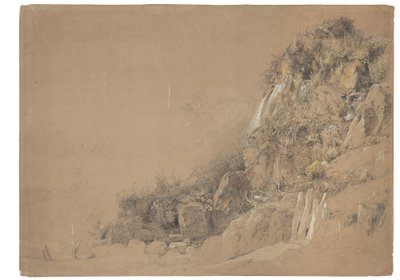 Klif w Bonchurch autorstwa Jasper Francis Cropsey