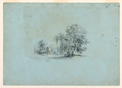 Rysunek, scena wiejska, 1847 autorstwa Jasper Francis Cropsey