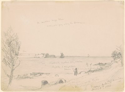 Fort Hamilton, Staten Island autorstwa Jasper Francis Cropsey