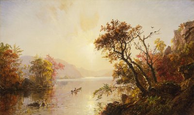 Wypłynięcie z zatoczki, 1878 autorstwa Jasper Francis Cropsey