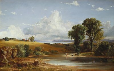 Letnie popołudnie nad rzeką Hudson, 1852 autorstwa Jasper Francis Cropsey