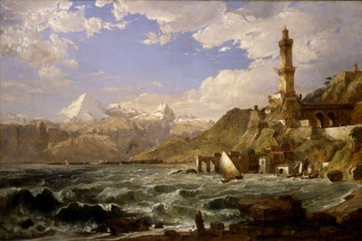 Wybrzeże Genui autorstwa Jasper Francis Cropsey
