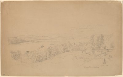 Rzeka Hudson w Hastings autorstwa Jasper Francis Cropsey