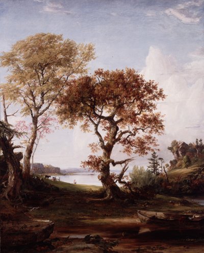 The Hudson at Piermont autorstwa Jasper Francis Cropsey