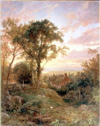 Stary dom, Warwick, Nowy Jork autorstwa Jasper Francis Cropsey