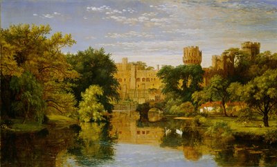 Zamek Warwick, Anglia autorstwa Jasper Francis Cropsey