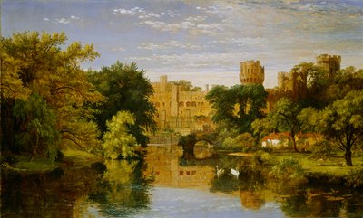 Zamek Warwick, Anglia, 1857 autorstwa Jasper Francis Cropsey