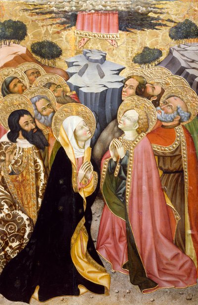 Wniebowstąpienie Chrystusa, ołtarz z Verdu autorstwa Jaume Ferrer