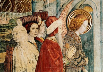 Ołtarz św. Bernardyna i Anioła Stróża, fragment lotu Loth autorstwa Jaume Huguet