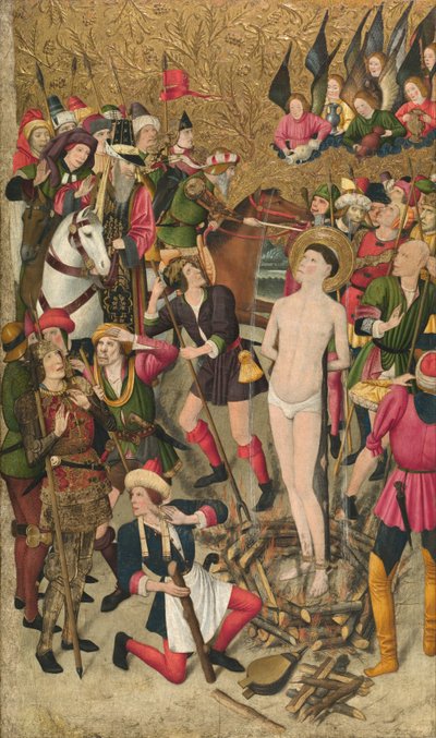 Saint Vincent na stosie autorstwa Jaume Huguet