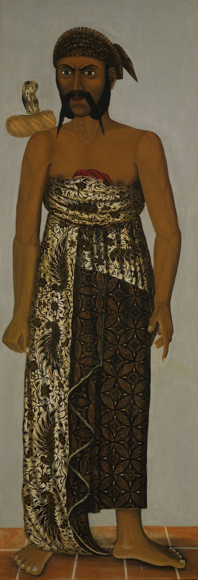 Jawajski urzędnik sądowy, ok. 1820-70 autorstwa Javanese School
