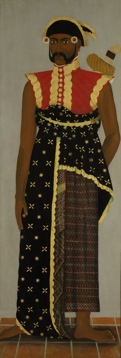 Jawajski urzędnik sądowy, ok. 1820-70 autorstwa Javanese School