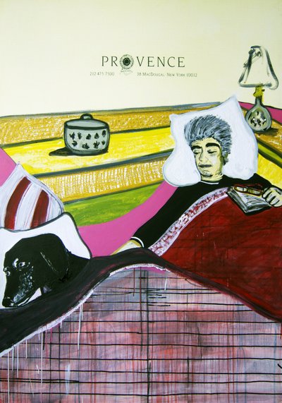 Dirty Rice, 2010 (mieszane media na papierze akwarelowym zamontowanym na panelu z przepisem na odwrocie) autorstwa Jay Batlle