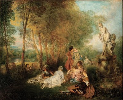 Święto miłości autorstwa Jean-Antoine Watteau