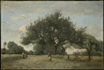 Jabłonie na polu autorstwa Jean-Baptiste-Camille Corot