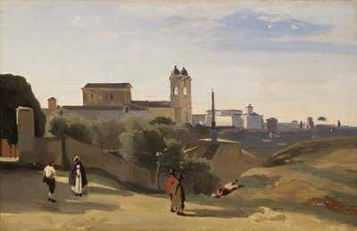 Monte Pincio, Rzym autorstwa Jean-Baptiste-Camille Corot
