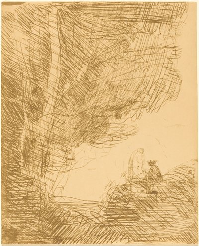 Poeta i jego muza autorstwa Jean-Baptiste-Camille Corot