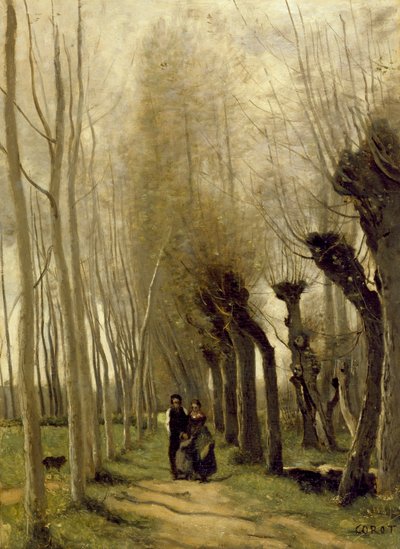 Wierzby z Marissel autorstwa Jean-Baptiste-Camille Corot
