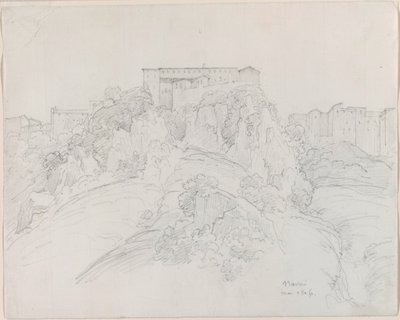 Widok na Narni autorstwa Jean-Baptiste-Camille Corot