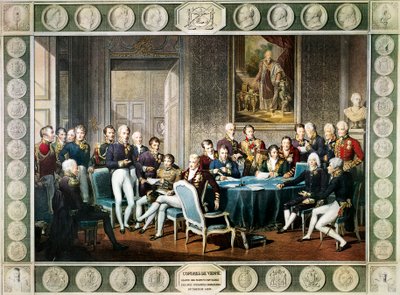 Uczestnicy Kongresu Wiedeńskiego w latach 1814-15, Austria autorstwa Jean Baptiste (after) Isabey