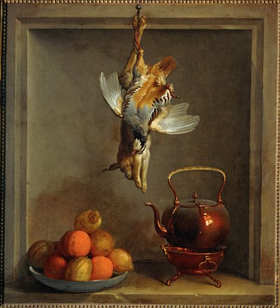 Przyroda martwa z owocami i dziczyzną ... autorstwa Jean Baptiste (school of) Oudry