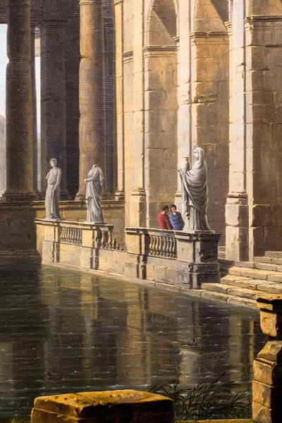 Ruiny starożytnej łaźni autorstwa Jean Baptiste Berlot