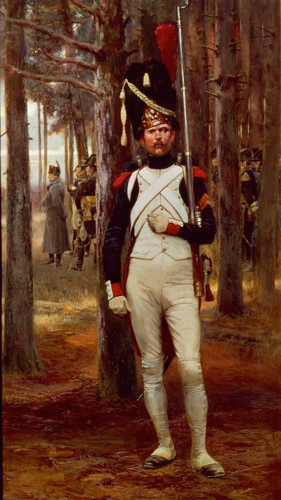 Grenadier Pieszy Gwardii Cesarskiej, Edouard Detaille autorstwa Jean-Baptiste Edouard Detaille
