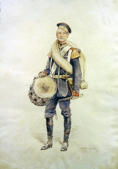 Portret perkusisty autorstwa Jean Baptiste Edouard Detaille