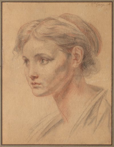 Głowa dziewczyny autorstwa Jean-Baptiste Greuze