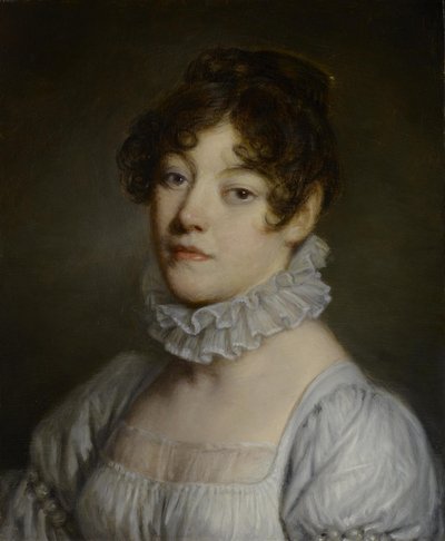 Portret młodej kobiety autorstwa Jean-Baptiste Greuze