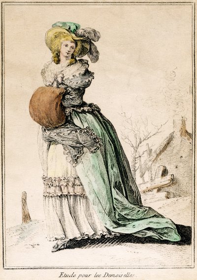 Studie für die Demoiselles von Jean-Baptiste Huet
