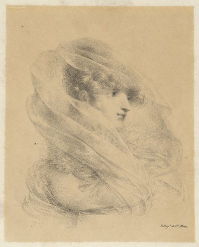 Portret Mademoiselle Ledieu autorstwa Jean-Baptiste Isabey