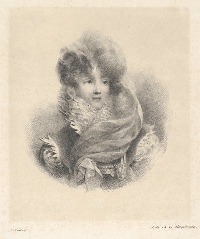 Portret Mademoiselle de Pavant autorstwa Jean-Baptiste Isabey