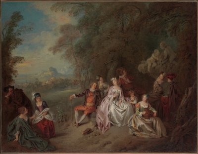 Koncert wiejski autorstwa Jean-Baptiste Joseph Pater