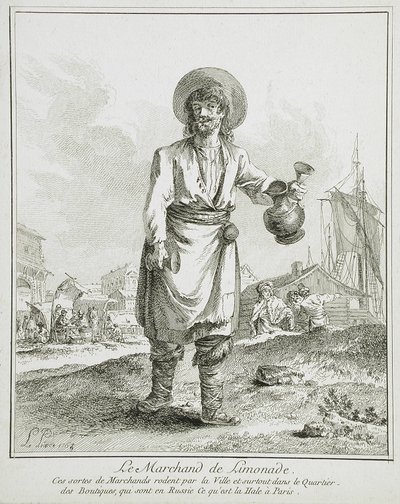 Sprzedawczyni lemoniady autorstwa Jean-Baptiste Le Prince