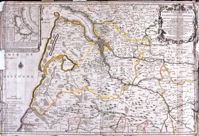 Akwitania, Francja autorstwa Jean-Baptiste Nolin