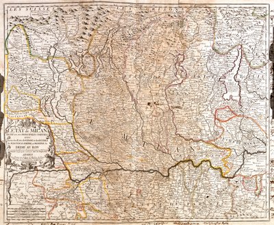 Piemont, Lombardia, Trydent-Górna Adyga, Wenecja Euganejska, Emilia-Romania, Włochy autorstwa Jean-Baptiste Nolin