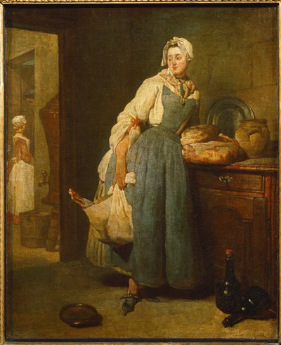 La Pourvoyeuse - kelnerka ... autorstwa Jean-Baptiste Simeon Chardin