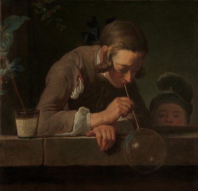 Bańki mydlane, ok. 1733-34 (olej na płótnie) autorstwa Jean Baptiste Simeon Chardin