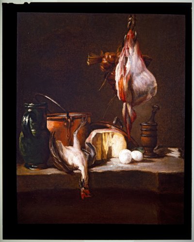 Stół kuchenny z paskiem autorstwa Jean Baptiste Simeon Chardin