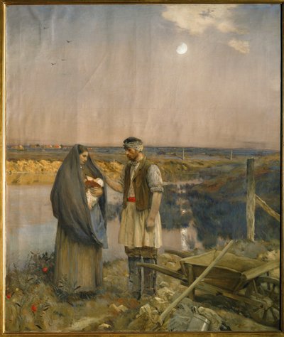 Koniec dnia (obraz na płótnie) autorstwa Jean-Charles Cazin