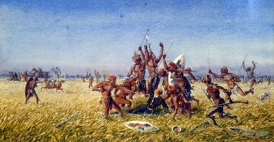 Le prince imperial zostaje zabity w Zululand autorstwa Jean Charles Pellerin