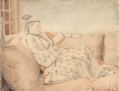 Pani w tureckim stroju, czytanie autorstwa Jean-Étienne Liotard