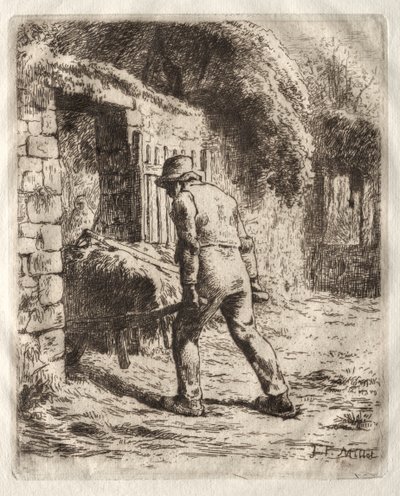 Chłop z taczką autorstwa Jean-Francois Millet